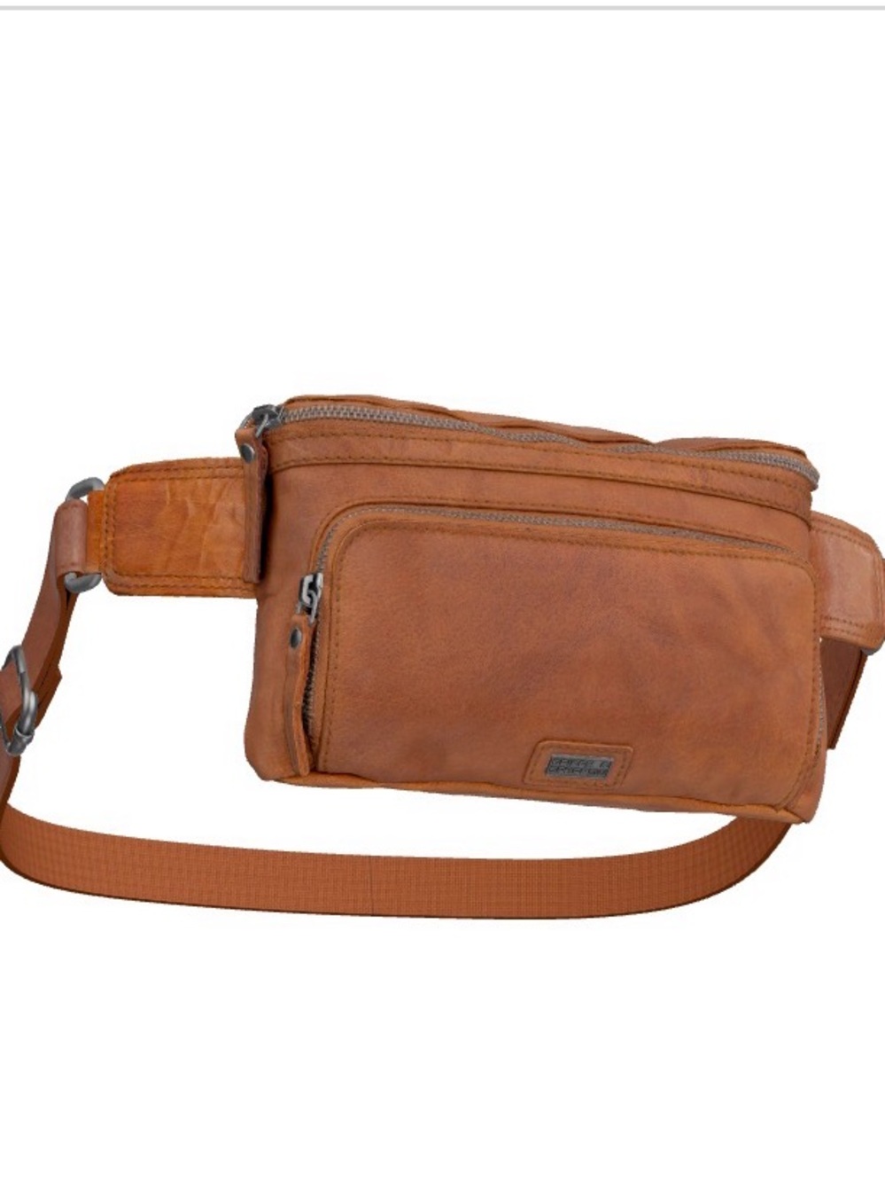 NWT Leather Hip Bag - SPIKES & SPARROW LEATHER HIP BAG - OREGON - BRANDY COGNAC